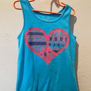 Girls blue tank top